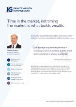 Time in the market, not timing the market, is what builds wealth
